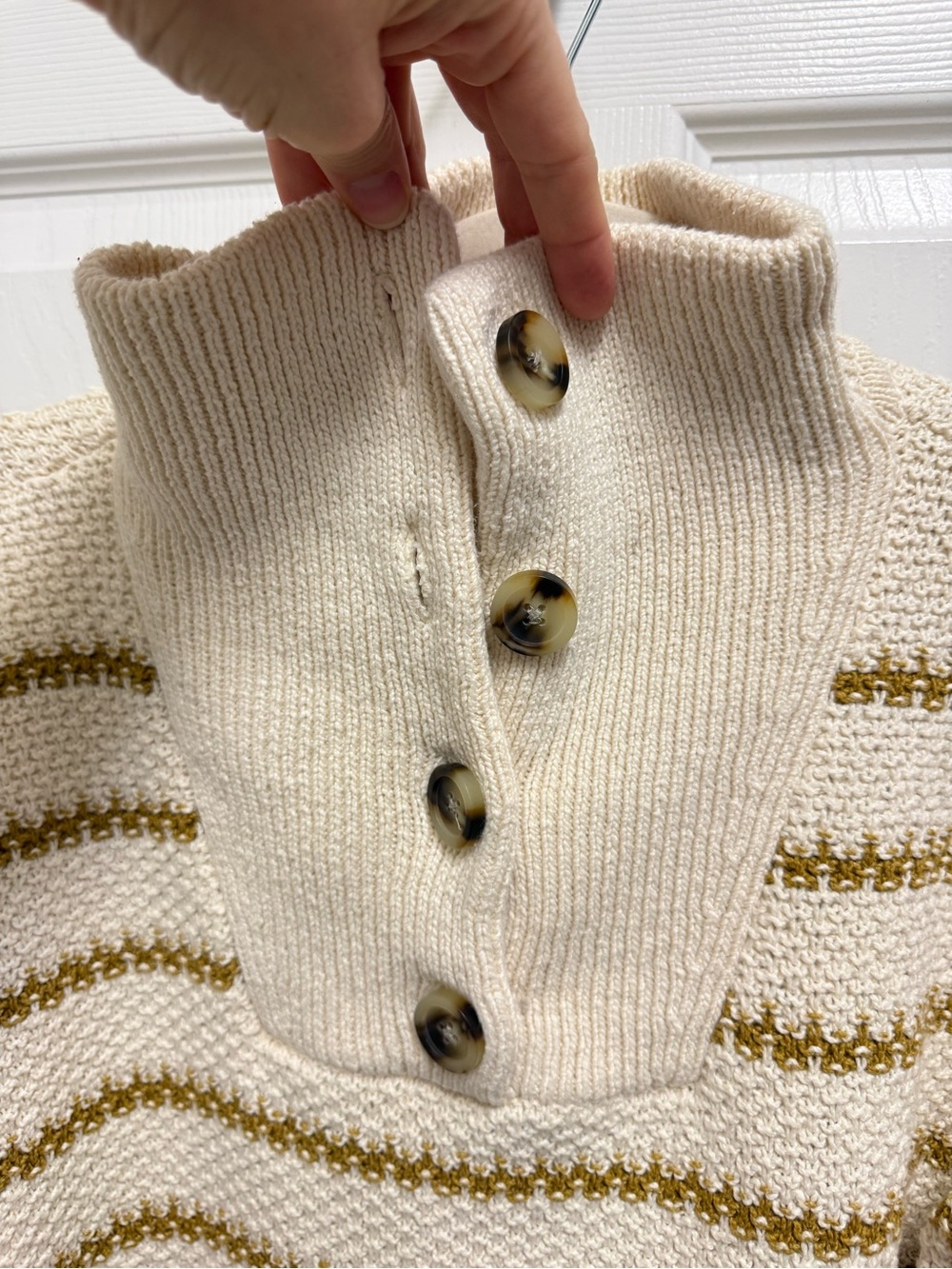 Madewell Striped Chunky Knit Sweater - Picture 4 of 11